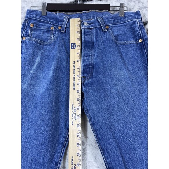 Levis Vintage Shrink To Fit 501 Jeans‎ Mens Size 34x32 Medium Wash Straight Leg - Picture 7 of 16